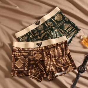 Men's Underwear silk Brief Boxers Breathable Comfortable Boxers